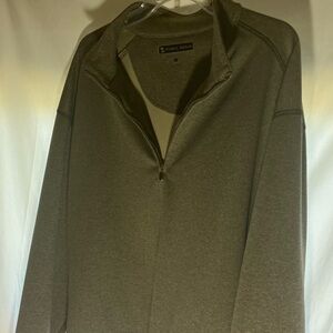 Pebble Beach Men's XXL Grey Pullower with 1/4 Zipper